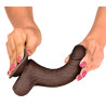 LIKETRUE Gode réaliste Slidy Cock 12.5 x 3.8cm Marron